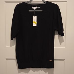 NWT Calvin Klein Black Womens Sweater